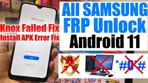 All Samsung Galaxy Android Frp Google Account Bypass Without Pc