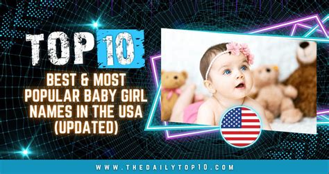 Top 10 Best & Most Popular Baby Girl Names in the USA