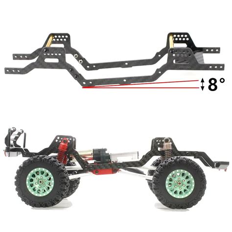 Rock Crawler Carbon Fiber Diy Lcg Chassis Frame Rails Set