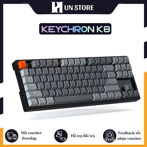Chỉ 2 061 000đ Keychron K8 Bàn phím cơ Keychron K8 Bản nhôm Hot Swap mua ngay trong hôm nay