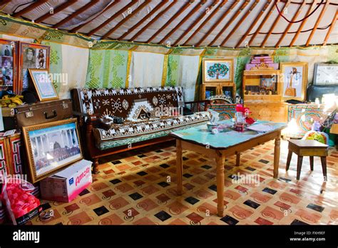 Mongolian ger interior hi-res stock photography and images - Alamy