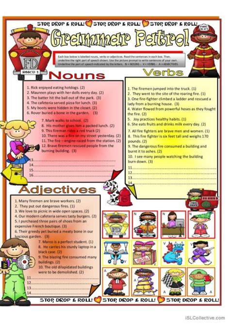 534 Noun Verb Adjective English ESL Worksheets Pdf Doc