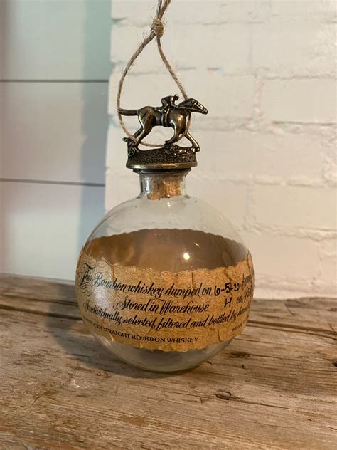 Blantons Bourbon Christmas Ornament 4 Glass Authentic Etsy