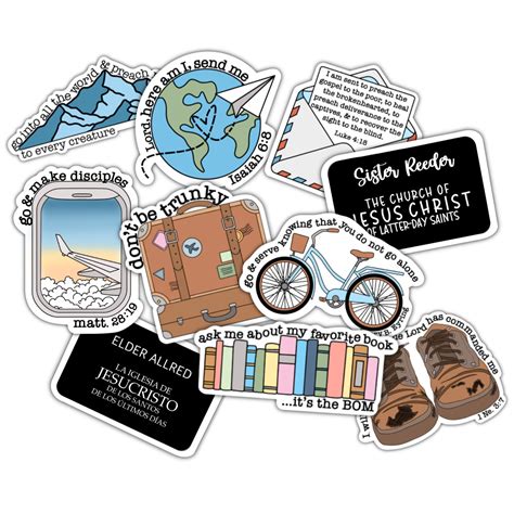 Custom Lds Missionary Sticker Pack Missionary T Ideas Preach The