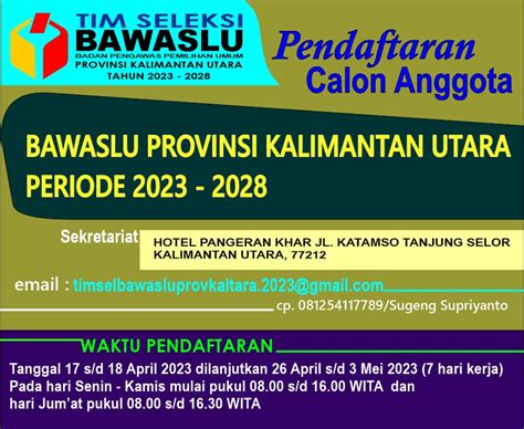 Seleksi Komisioner Bawaslu Sosialisasi Jajaki Semua Lini FAJAR KALTARA