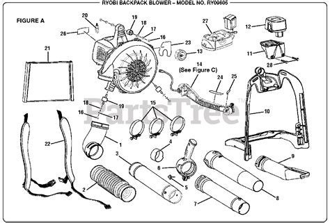 Ryobi Ry 09605 Ryobi Backpack Blower Figure A Parts Lookup With