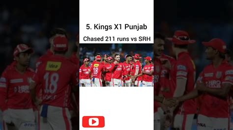 Highest Successful Run Chases In Ipl Shorts Youtube