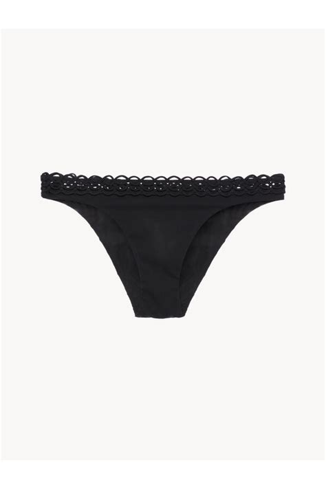 La Perla Bikini Brief In With Soutache Black Editorialist