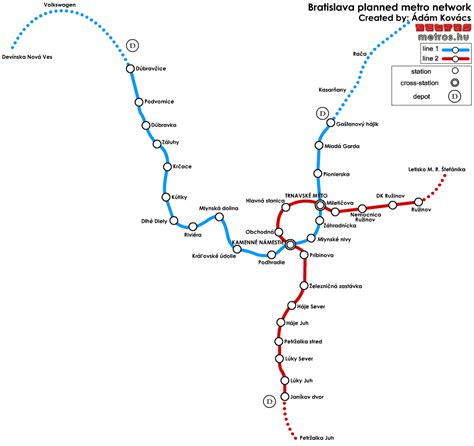 Bratislava Metro Map