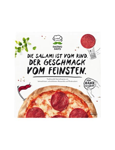 Gustavo Gusto Steinofen Pizza Salame 460g