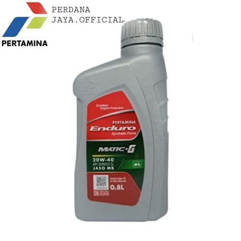 Jual Oli Enduro Matic G Pertamina Synthetic Force 20W 40 API Service