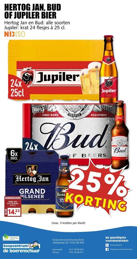 Hertog Jan En Bud Alle Soorten Jupiler Krat Flesjes Cl