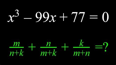 Using Vieta S Formulas On A Cubic Equation YouTube In 2023 Math