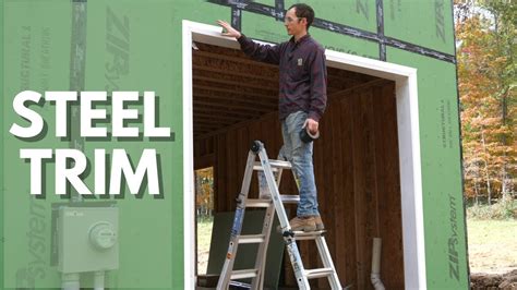 Metal Garage Door Trim Install And Details Youtube