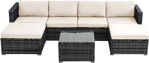 Panana Rattan Garden Furniture Set Seater Wicker Lounge Corner Sofa