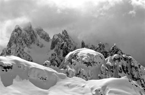 Free Images Snow Winter Black And White Mountain Range Weather