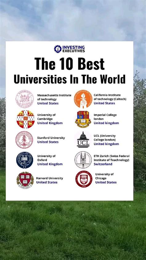 The 10 best universities in the world | Chicago university, College ...