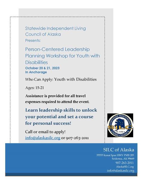 Person-Centered Leadership Planning Workshop | Statewide Independent ...