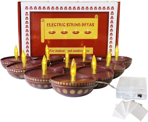 Diwali Diya String Lights Diwali Gift Decor Pcs Led Deepawali