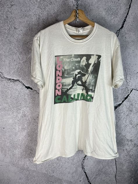Vintage The Clash London Calling Rock Band Tee T-Shirt - Gem