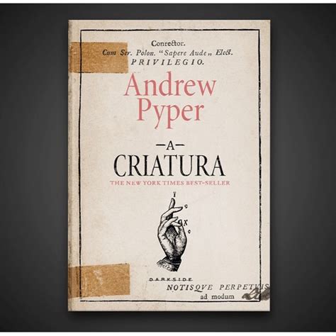 Livro A Criatura Andrew Pyper DarkSide Shopee Brasil