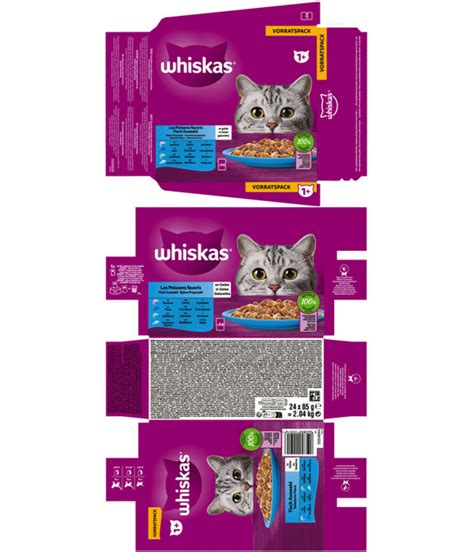 Whiskas Nassfutter F R Katzen Multipack Fisch In Gelee Adult X