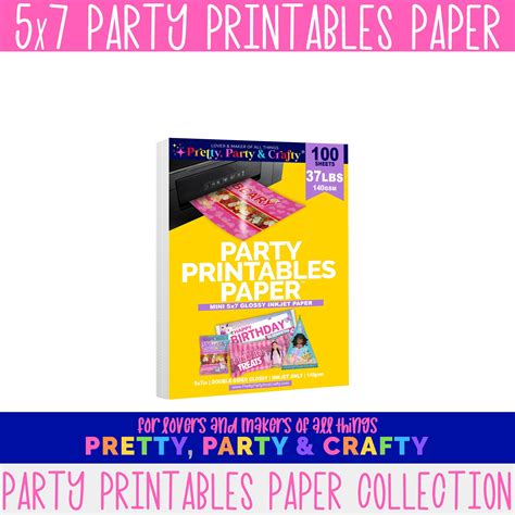 Party Printable Paper 5×7 | Grid Paper Printable