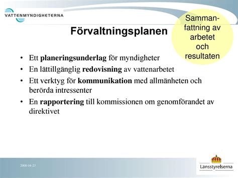 Vattenf Rvaltning Terkopplingsm Te Ppt Ladda Ner