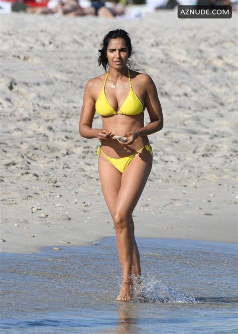 Padma Lakshmi Shows Off Her Fantastic Bikini Body While Taking A Dip In The Ocean During A