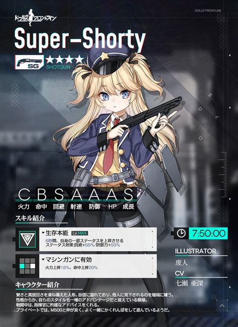 「ドールズフロントライン」にショットガンのaa 12ら新たな人形が登場。スキンテーマ「見習いメイドの日」の内容も紹介