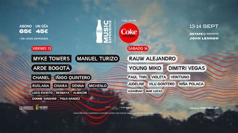 Coca Cola Music Experience Cartel Entradas Y C Mo Llegar