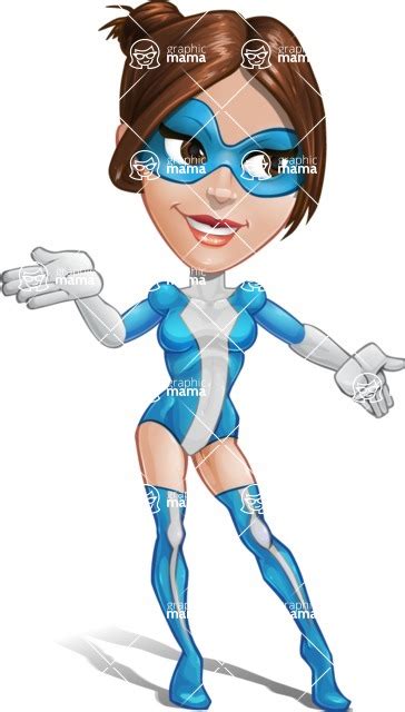 Super Woman Cartoon Vector Hero Character Show 4 Graphicmama