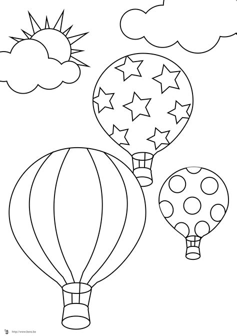 Dessins Gratuits à Colorier Coloriage Montgolfiere à imprimer