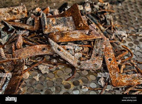 Rusty nails hi-res stock photography and images - Alamy