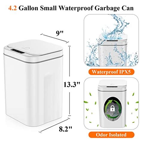 Snapklik Jhzwd Rechargeable Motion Sensor Bathroom Trash Can