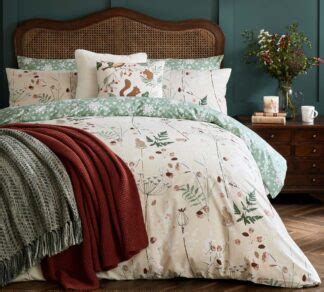 Laura Ashley Pussy Willow Sprig Embroidered Midnight Duvet Set Jones And Tomlin