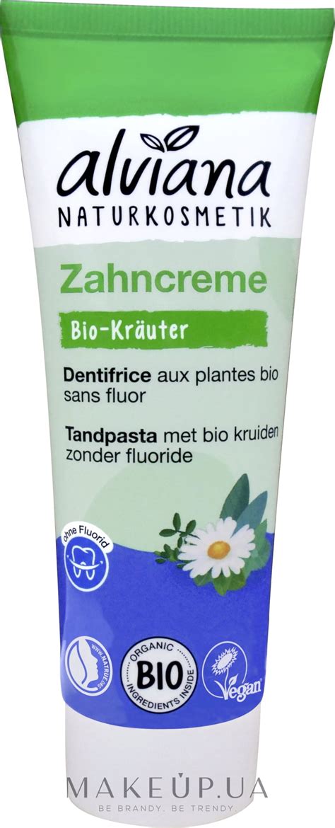 Зубная паста Alviana Naturkosmetik Organic Herbal Toothpaste купить