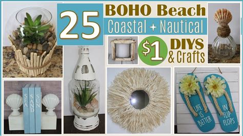 Dollar Tree Diy Boho Beach Coastal Nautical Decor Diys New