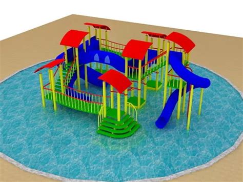 Children Pool Water Park Free 3d Model Max Vray Open3dmodel