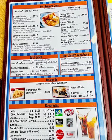 Menu At Benbrook Cafe Fort Worth