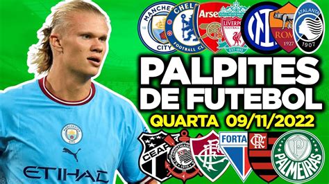 PALPITES DE FUTEBOL PARA QUARTA DIA 09 11 2022 BILHETE PRONTO YouTube