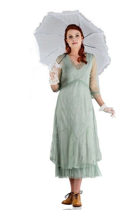 Somewhere In Time Dress In Moss By Nataya Vintage Style Dresses