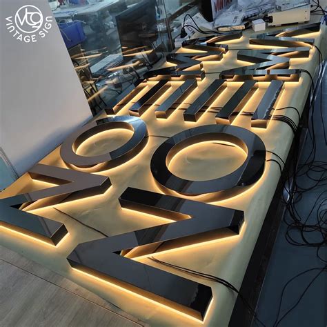 Outdoor LED Channel Letters Backlit Letters 3D Business Wall Logo