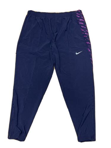 Nike Men S Flex Swift Running Track Pants Blue Purple Cj5362 521 Size Large Ebay