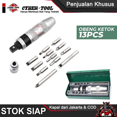 Jual Obeng Ketok Set Pcs Obeng Getok Putar Set Pcs Impact