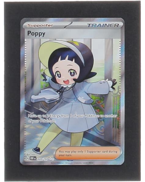 Poppy Pokemon Scarlet And Violet Obsidian Flames Pristine