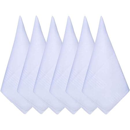 JJ PRIME 12 Pack White Hankies White Handkerchief Grandad