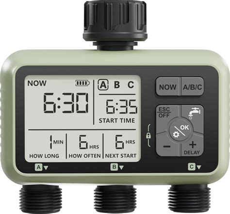 Diivoo Zone Sprinkler Timer Water Timer Outlet For Garden Hose