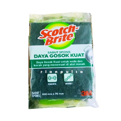 Jual Scotch Brite Sabut Spons Sponge Cuci Piring Busa Wajan Panci