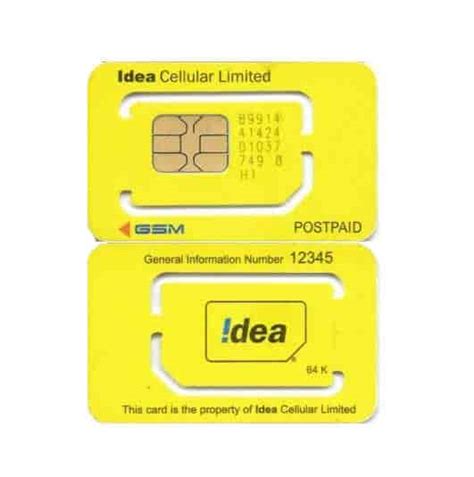 Idea Sim Card Number Details